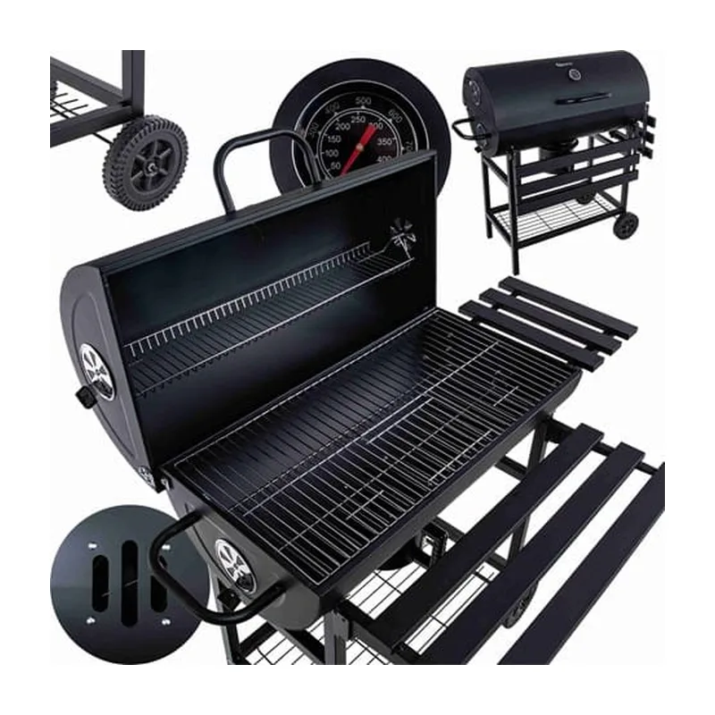 Tostarp Kolgrill med lock, galler 71x45 cm