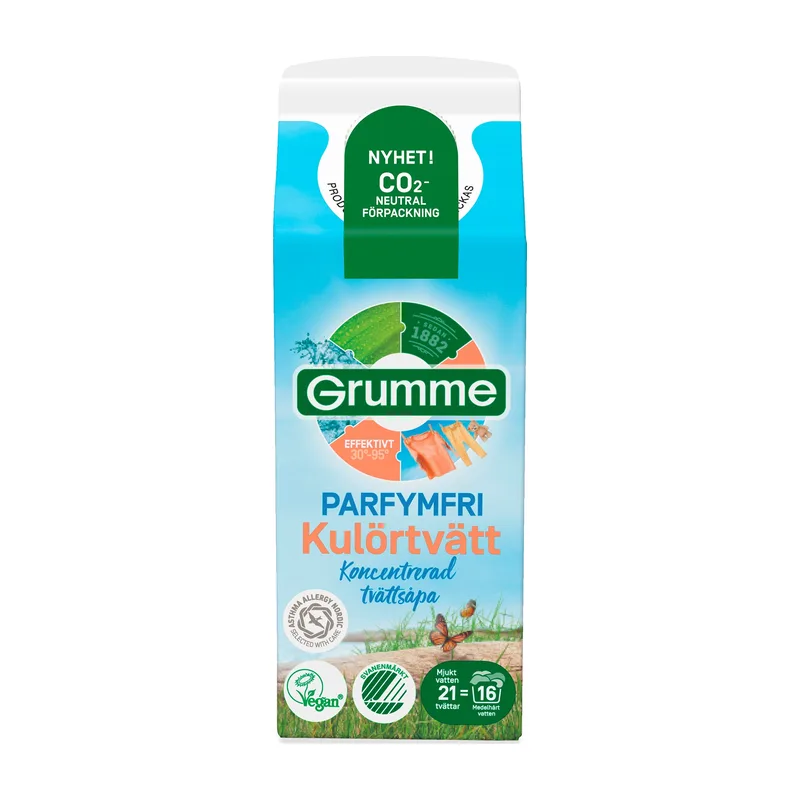 Grumme Kulörtvätt Parfymfri 750 ml